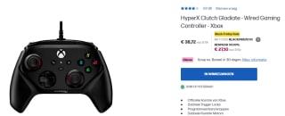 HyperX Clutch Gladiate Wired Gaming Controller voor Xbox voor €27,10 bij HP Store