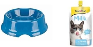 Trixie Voer/Waterbak 0,25 l + GimCat Milk kattenmelk 200 ml voor €1 bij Amazon