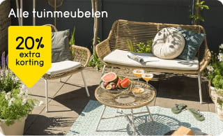 20% extra kassakorting op alle tuinmeubelen bij Leen Bakker
