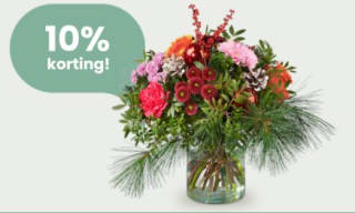 10% korting op boeket Marina bij Topbloemen