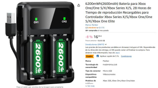 6200mWh(2600mAh) Batería para Xbox One/One S/X/Xbox Series X/S por 16,14€