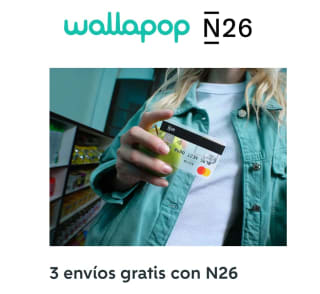 Gratis 3 envíos por crearte cuenta N26 + 20€ de regalo
