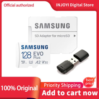 Cartão Micro SD da Samsung, modelo Evo Plus A2 de 64GB - R$ 38,68