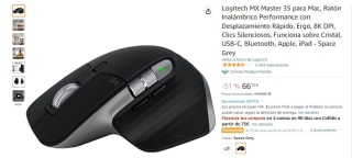 Ratón Logitech MX Master 3S por 66,73€