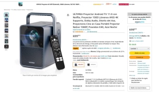 Proyector ULTIMEA Poseidon E40 Android TV 11.0 por 359,99€