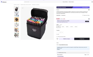 24 rotuladores permanentes Art Markers de doble punta y estuche por solo 6,20€