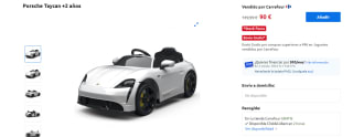 Vehículo batería Porsche Taycan por 90€