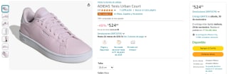 Tenis Adidas Tenis Urban Court 25cm por $374 en Amazon en efectivo
