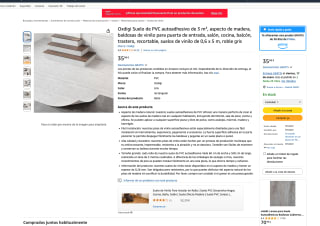 Oxdigi Suelo de PVC autoadhesivo 3 m² aspecto madera por solo 35,08€