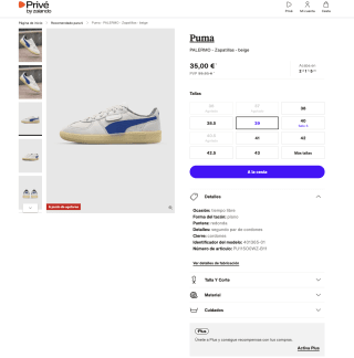 Zapatillas Puma Palermo Hombre por solo 35€