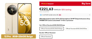Realme 12 Pro 5G Smartphone, 8 + 256 GB voor €221,63 bij Aliexpress