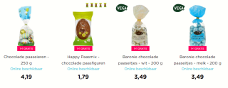 1+1 gratis op Paas chocolade bij de Xenos