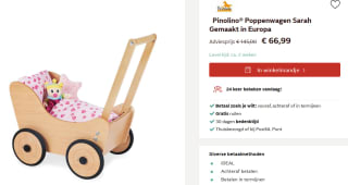 Pinolino Poppenwagen Sarah voor €66,99 bij Otto