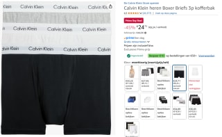 Calvin Klein Heren Boxer Briefs 3-pack voor €24,71 met Amazon prime