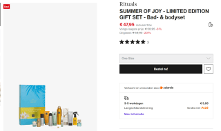 RITUALS Summer of Joy - Limited Edition Gift Set voor €47,95 bij Zalando