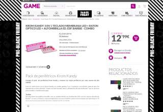 Krom KustomCombo 3 en 1 Teclado RGB Ratón 7200 DPI Alfombrilla Ed. Esp. Hot Wheels por 12,99€