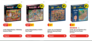 2 puzzels van Jan van Haasteren en/of Wasgij 950 stukjes voor €15 bij Kruidvat
