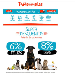 Super desuentos en todo Animal hasta 8%