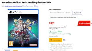 Sword Art Online: Fractured Daydream voor €24,99 bij Bol