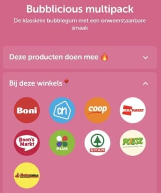 Bubblicious multipack 50% cashback via Tikkie