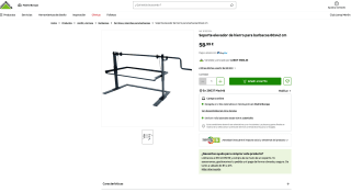 Soporte elevador de hierro para barbacoa 60x42cm por solo 58,99€