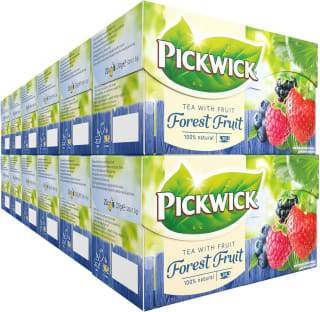 Pickwick Bosvruchten Fruit Thee - 12 x 20 theezakjes voor €10,67 bij Amazon