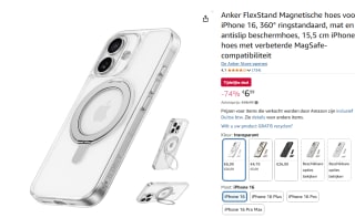 Anker Ultra magnetisch hoesje voor iPhone 16 Pro Max voor €7,10 bij Amazon