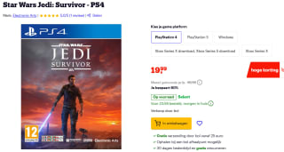 Star Wars Jedi Survivor - PlayStation 4 voor €19,99 bij Bol