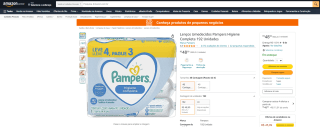 Lenços Umedecidos da Pampers Higiene Completa de 192 Uni - R$ 48,90