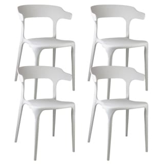 Pack 4 Sillas de Exterior Apilables Madonna por 49,96€