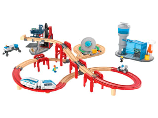 Playtive Houten spoorweg ruimtestation set 67-delig voor €24,99 in de Lidl webshop