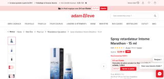 Spray retardateur Intome Marathon - 15 ml à 0,99€