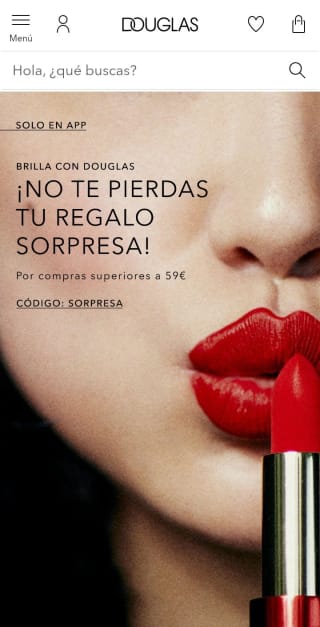 Regalo Sorpresa con compra en Douglas.