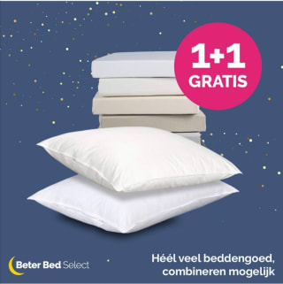 Beddengoed 1 + 1 gratis bij Beter Bed Combineren mag