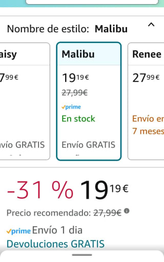 Barbie Dream Besties Malibú por 19,19€.