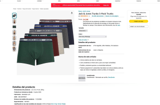 Jack & Jones Trunks 5-Pack Trunks desde 24,50€