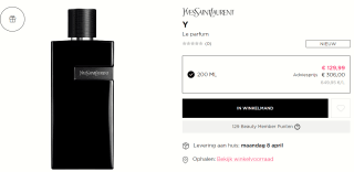 Yves Saint Laurent Y Le Heren Parfum 200ml voor €129,99 bij ICI Paris XL