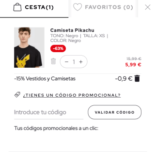 Camiseta Pikachu a tan solo 5,99€ en Inside