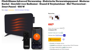 FlinQ Slimme Infrarood Verwarming voor €69,99 bij Bol