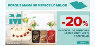 -20% que Vuelve en bombones desde Carrefour.