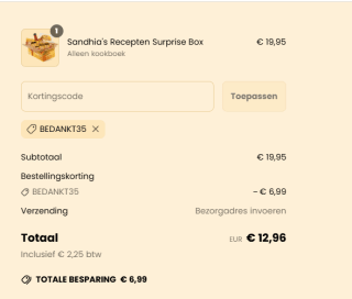 35% korting op je bestelling in de FayaLobi webshop