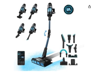 Cecotec Aspirador Escoba Conga Rockstar 9500 Connected Ergowet 3000 IA. 230W por 199€