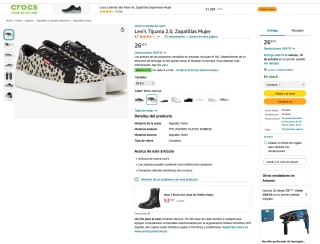 Zapatillas Levi's Tijuana 2.0 Mujer por solo 26,95€