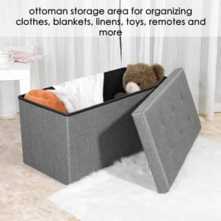 Puff almacenaje plegable por tan solo 7,69€ en varios colores.