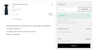 20% (extra) korting op alles bij Vila
