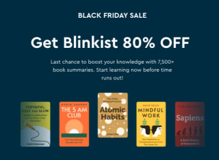 80% korting op Blinkist Premium [BlackFriday] (vanaf €1,33 per maand)