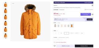 Anorak de hombre marca Jack and Jones por 26,59€