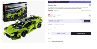 LEGO® Technic Lamborghini Huracán de 806 Piezas por 27.99€