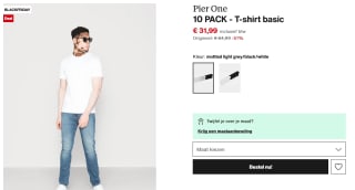 Pier One 10 PACK - T-shirt basic voor €31,99 bij Zalando