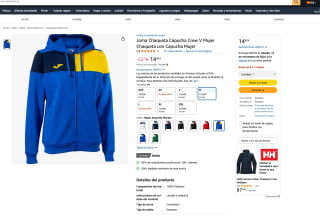 Sudadera con Capucha Mujer Joma Crew V por solo 14,99€